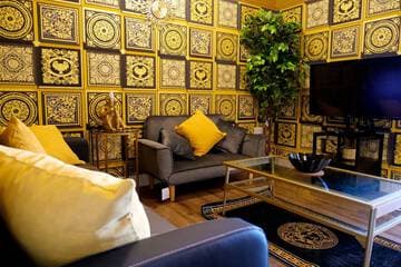 Accommodation at Sexy Luxurious Versace Apartment Near Sheffield in rotherham