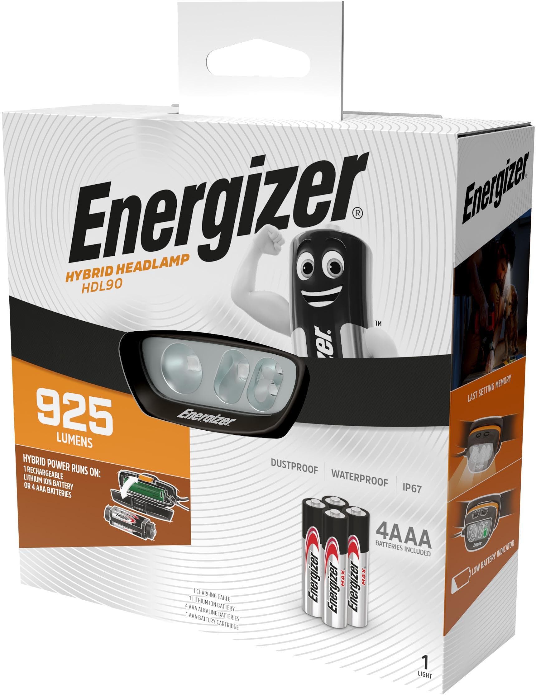 Energizer Hybrid-Powered Multi-Colored Headtorch