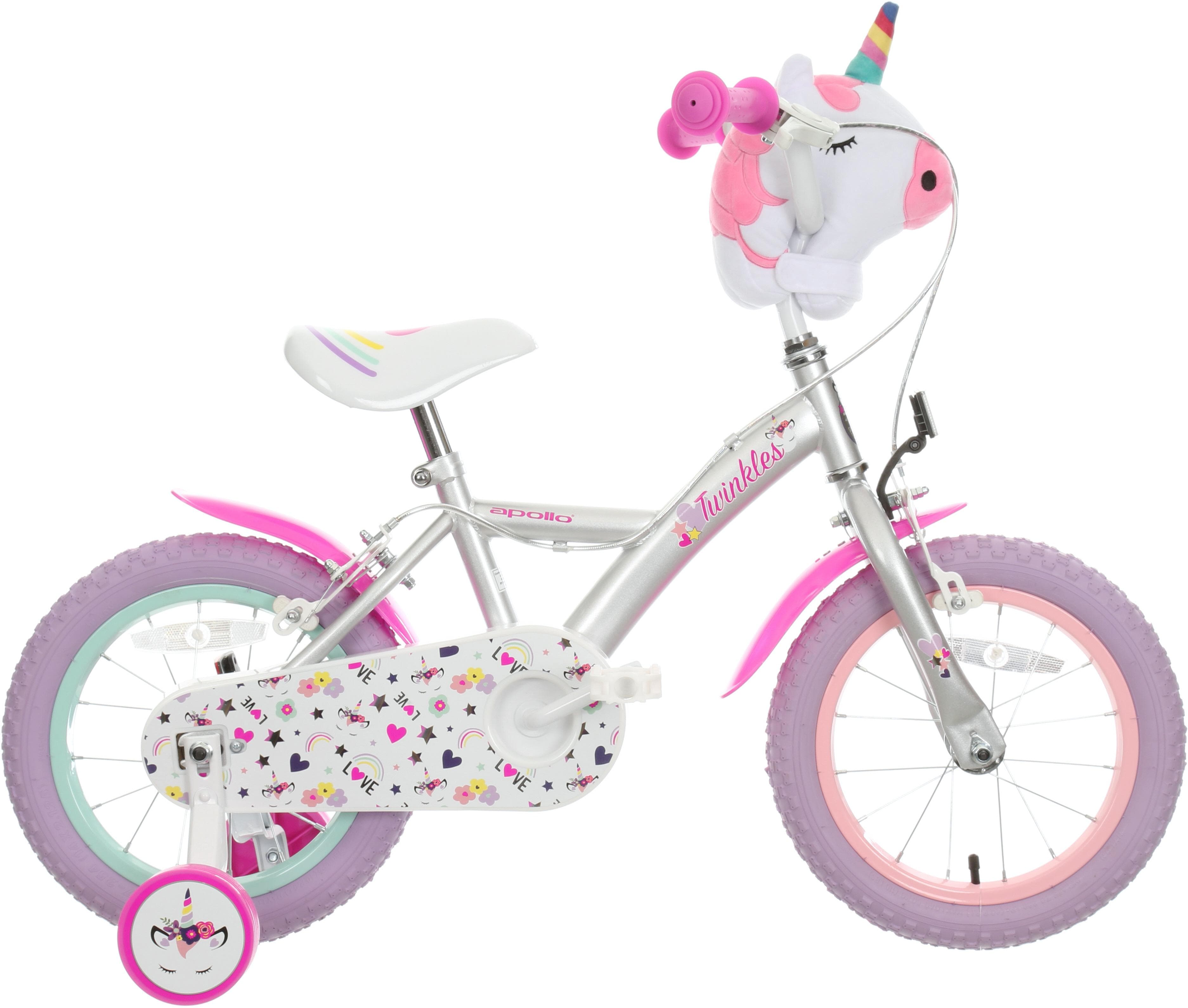 Apollo Twinkles Unicorn Kids Bike - 14 inch Wheel