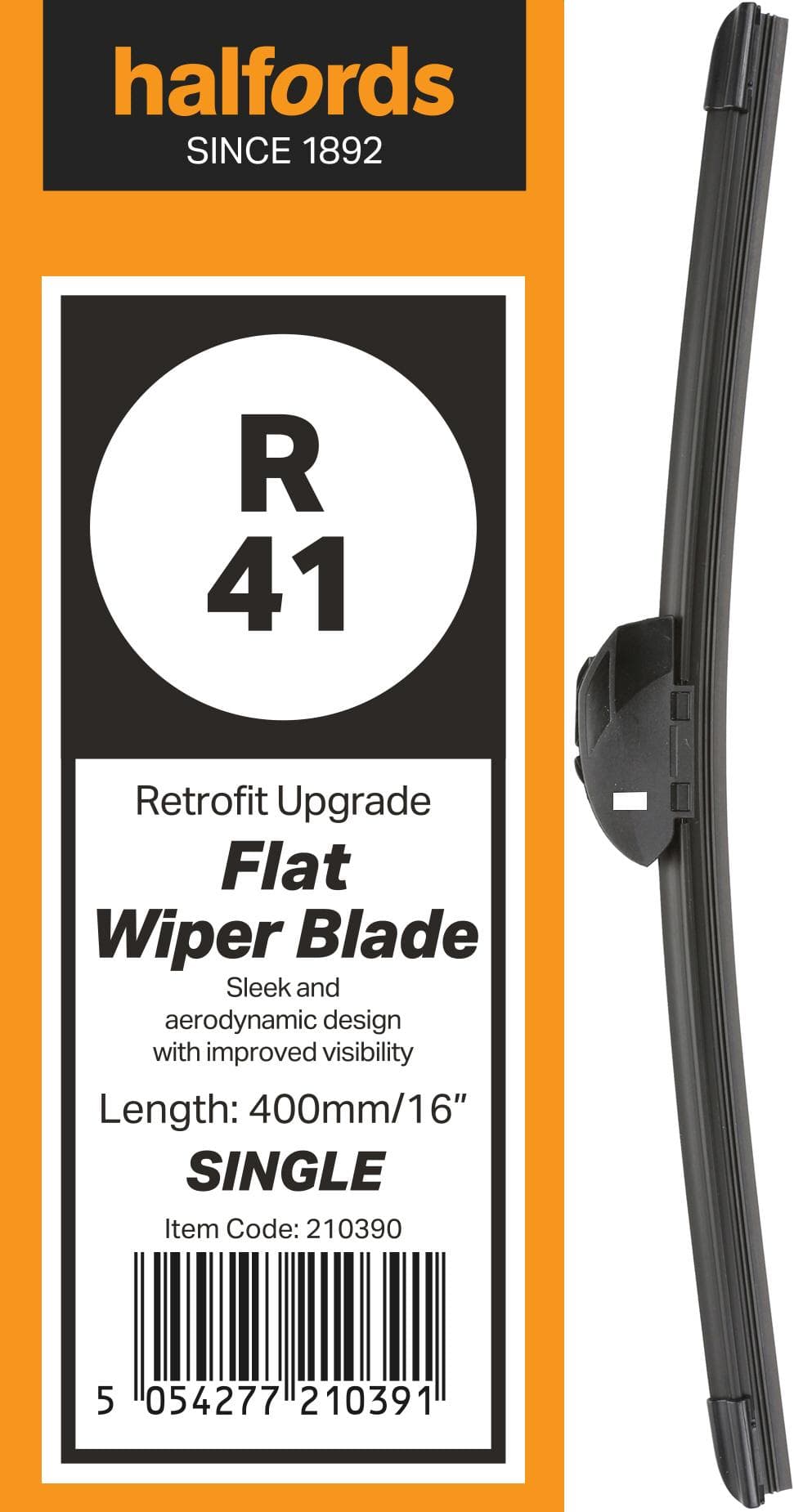 Halfords R41 Wiper Blade - Flat Upgrade - Single
