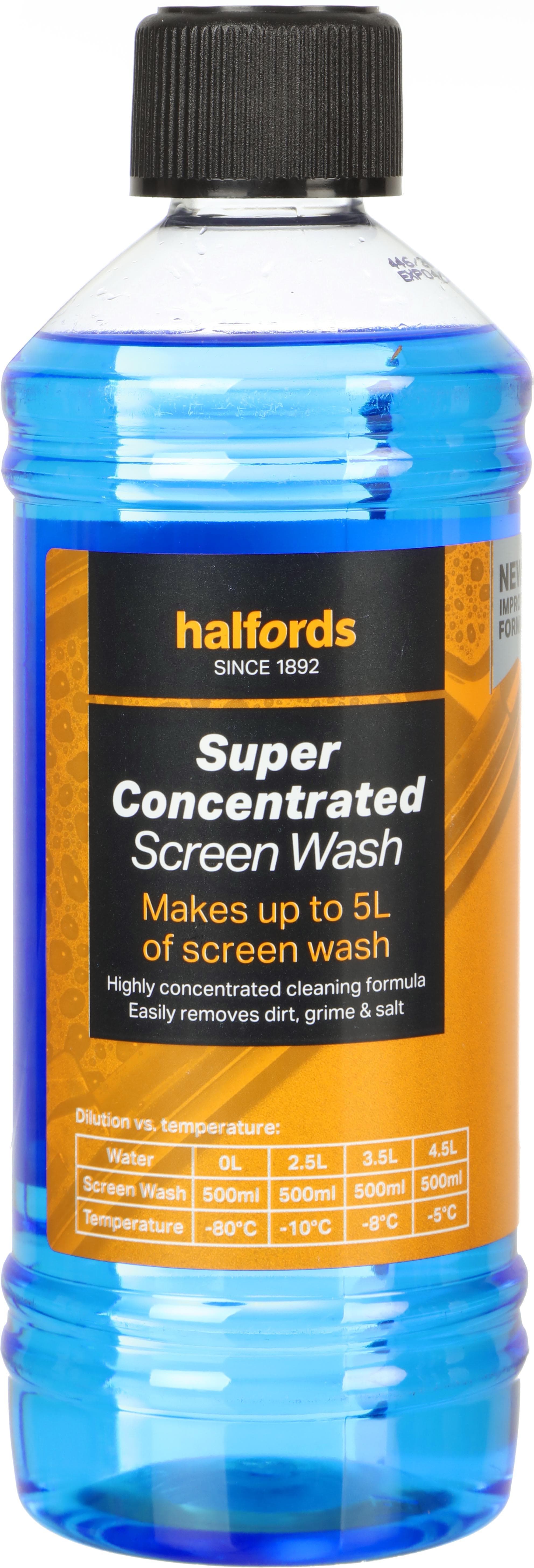 Halfords Super Concentrate Screenwash 500ml