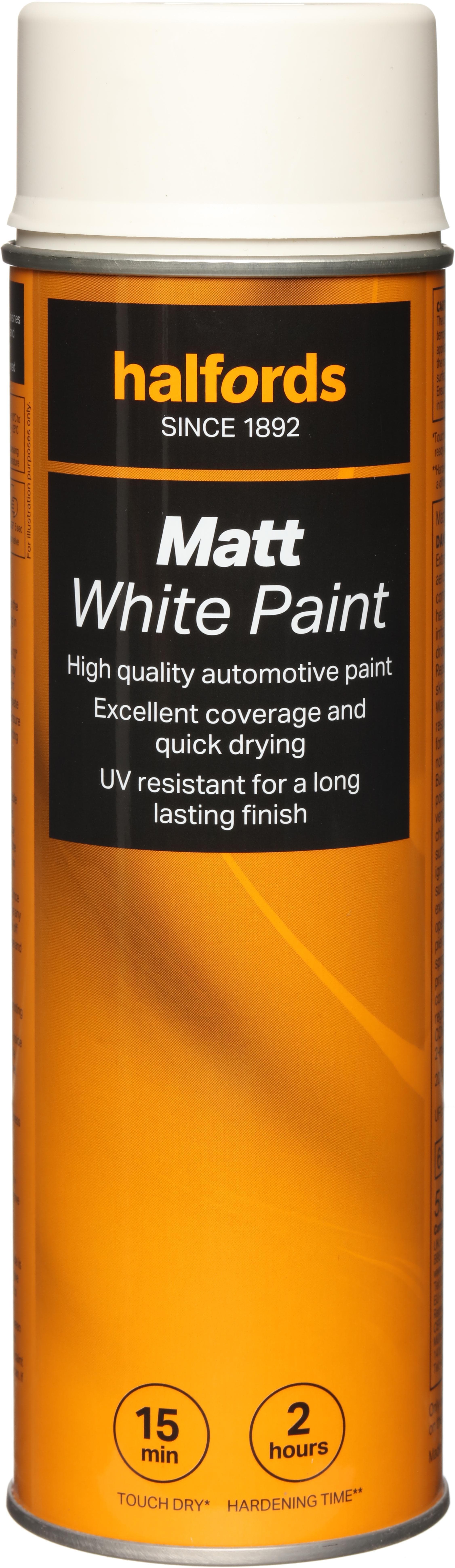 Halfords Matt White 500ml