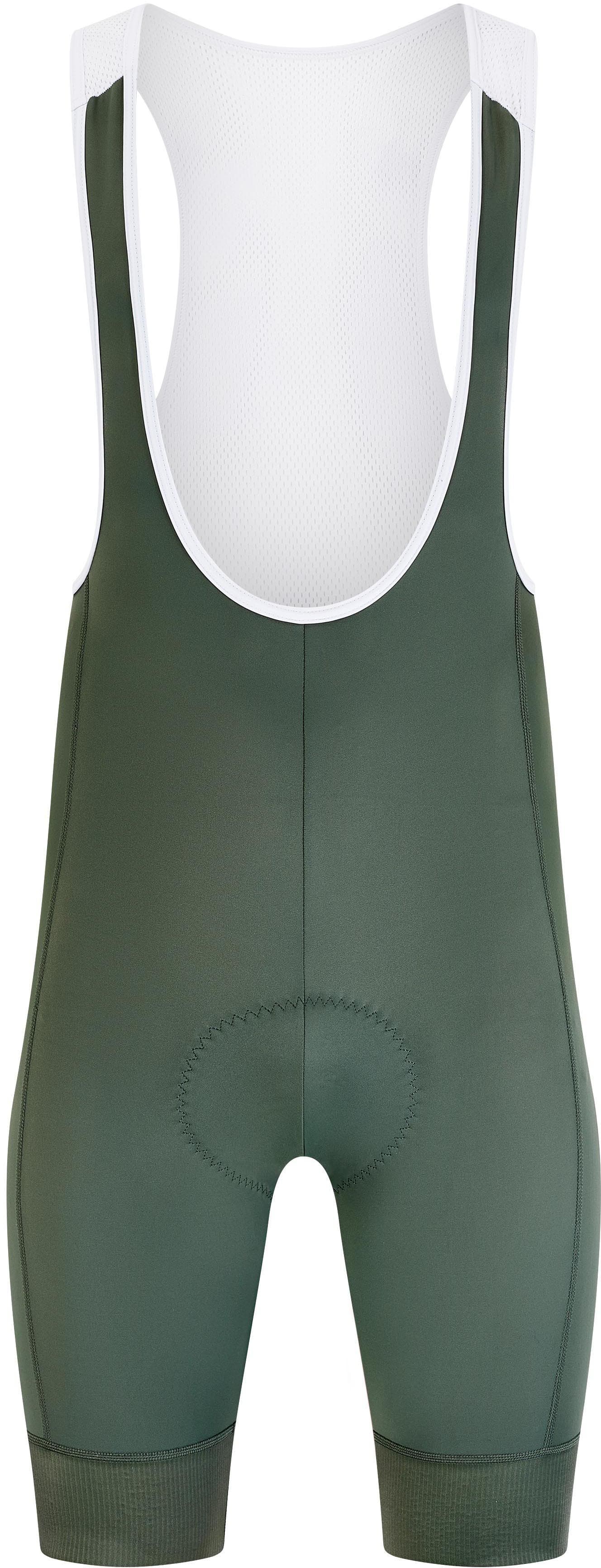 Keada Sports Men's Essential Bib Shorts, Olive - Medium