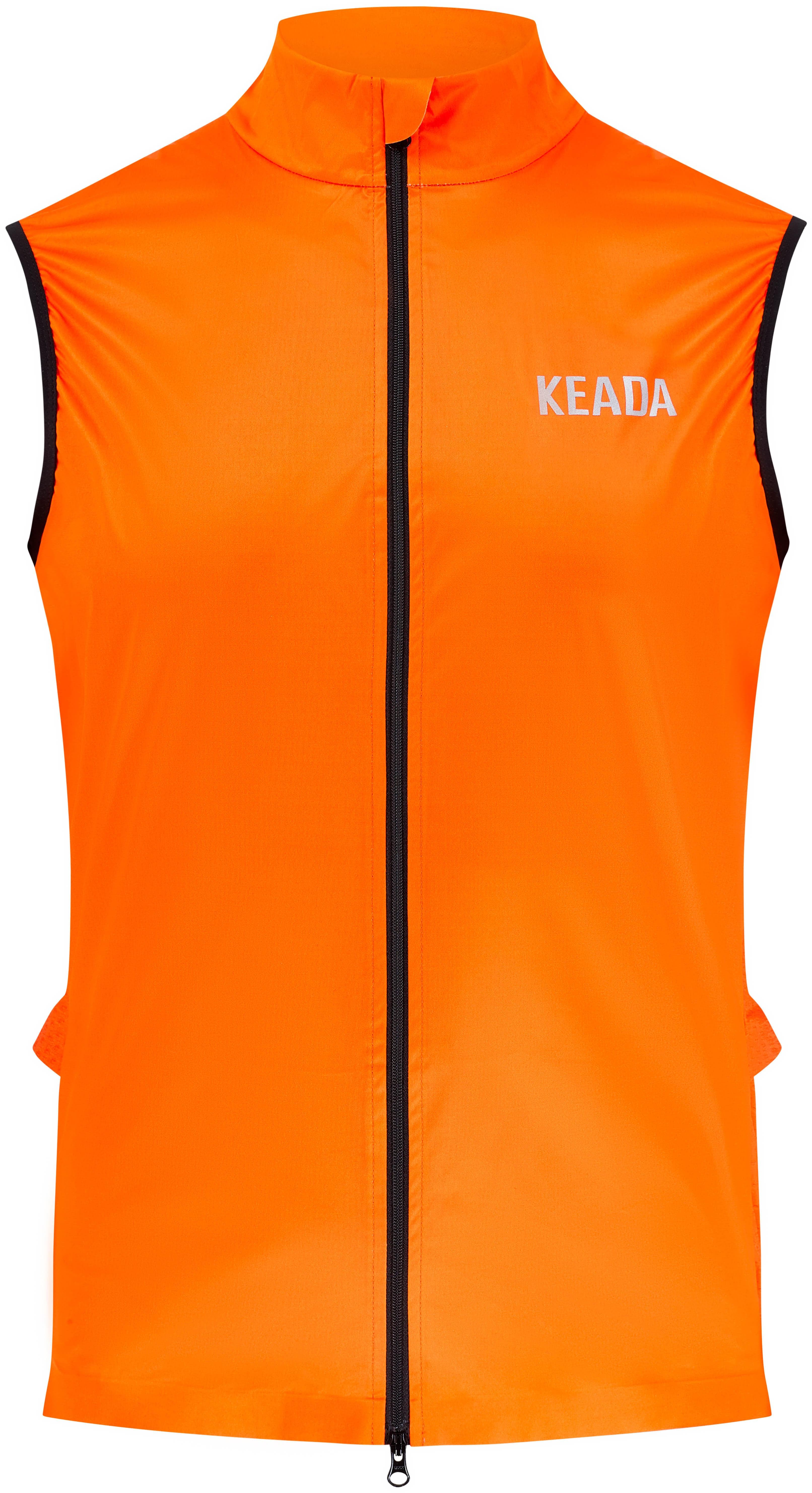 Keada Sports Men's Essential Cycling Gilet, Orange - Medium