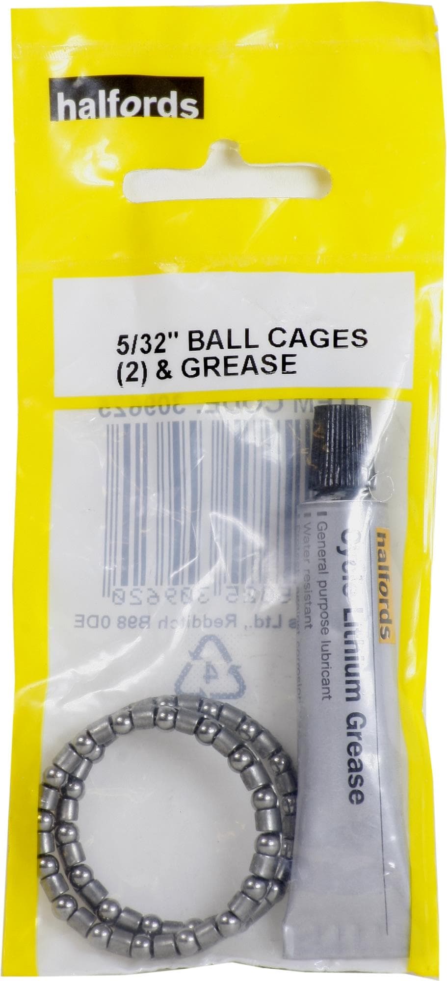 Halfords Headset Cages and Grease, 5/32 inch