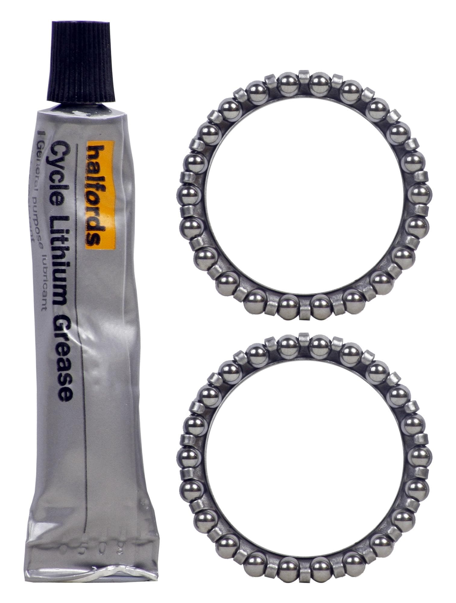 Halfords Aheadset Ball Cages and Grease, 5/32 inch