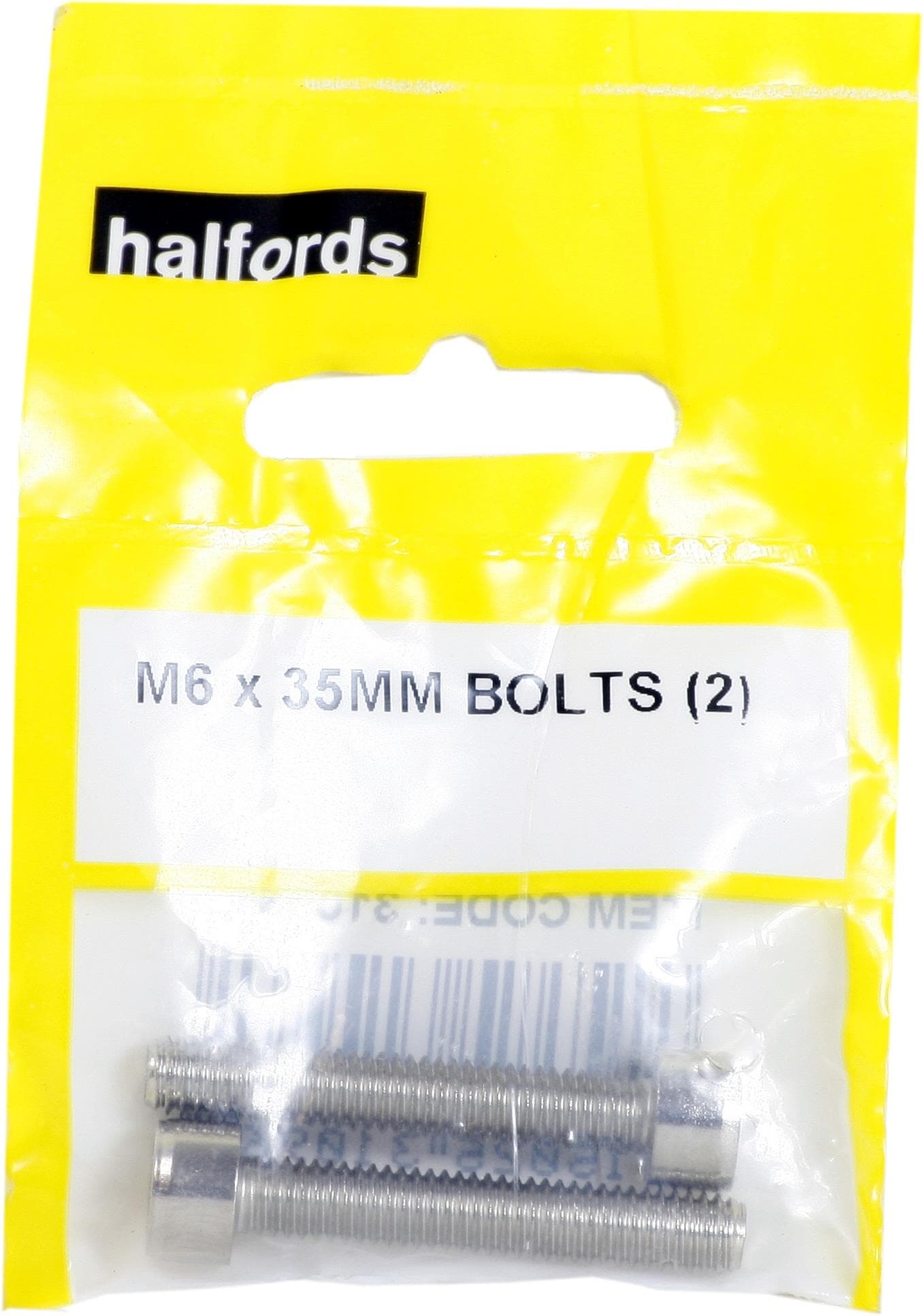 Halfords M6 x 35mm bolts