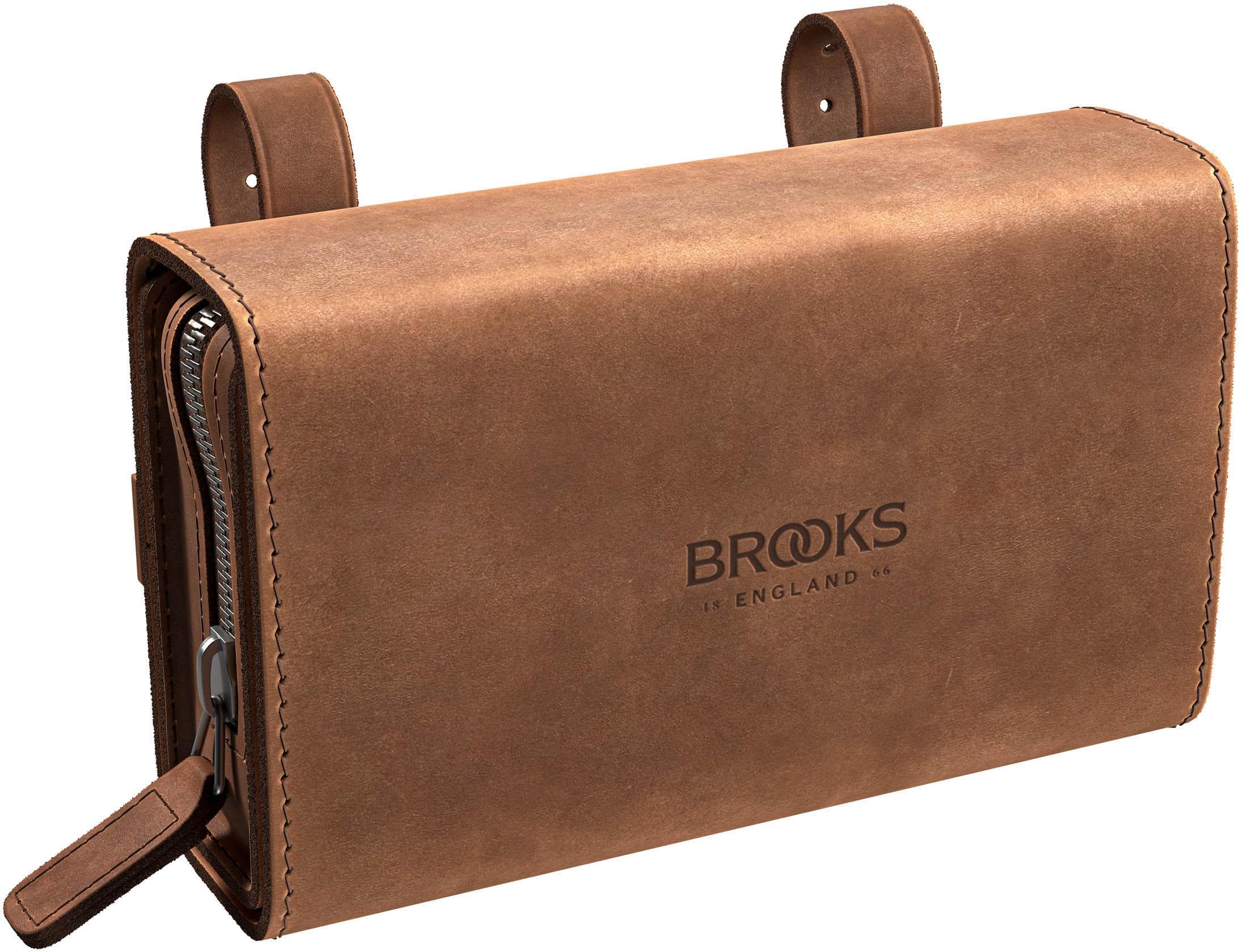 Brooks D-Shaped Tool Bag, Dark Tan