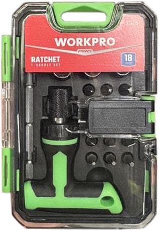 Halfords Workpro 18pc Ratchet Screwdriver Set