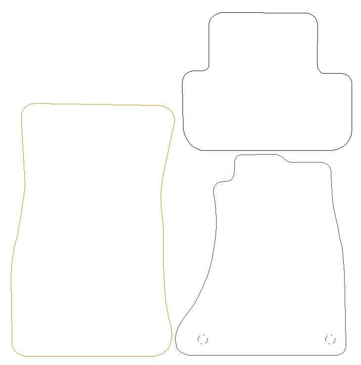 Audi A4 Graphite - Luxury Mats 2 Clips (SS7057)