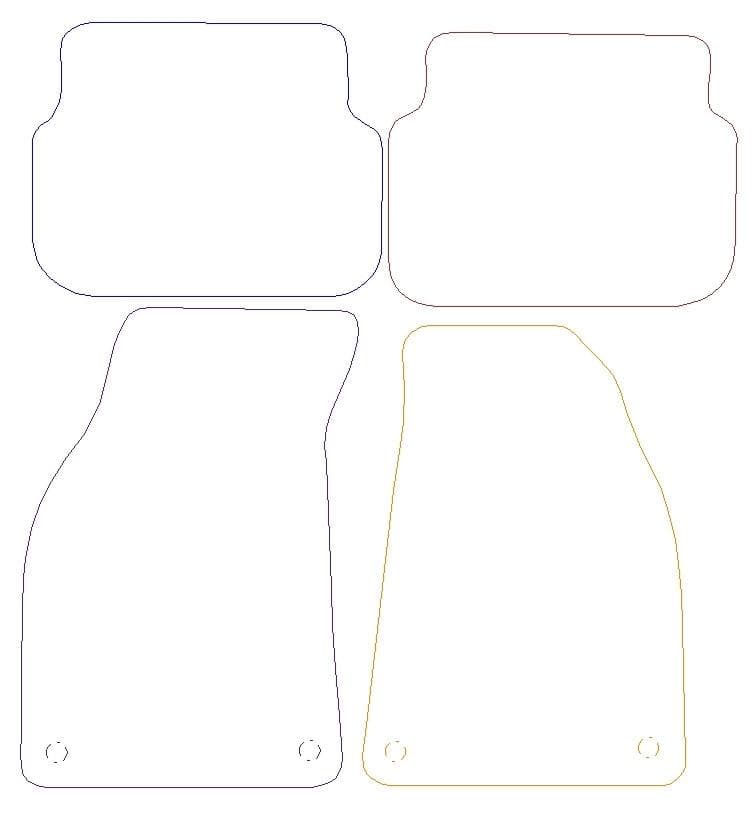 Audi A6 Graphite - Luxury Mats 4 Clips (SS7060)