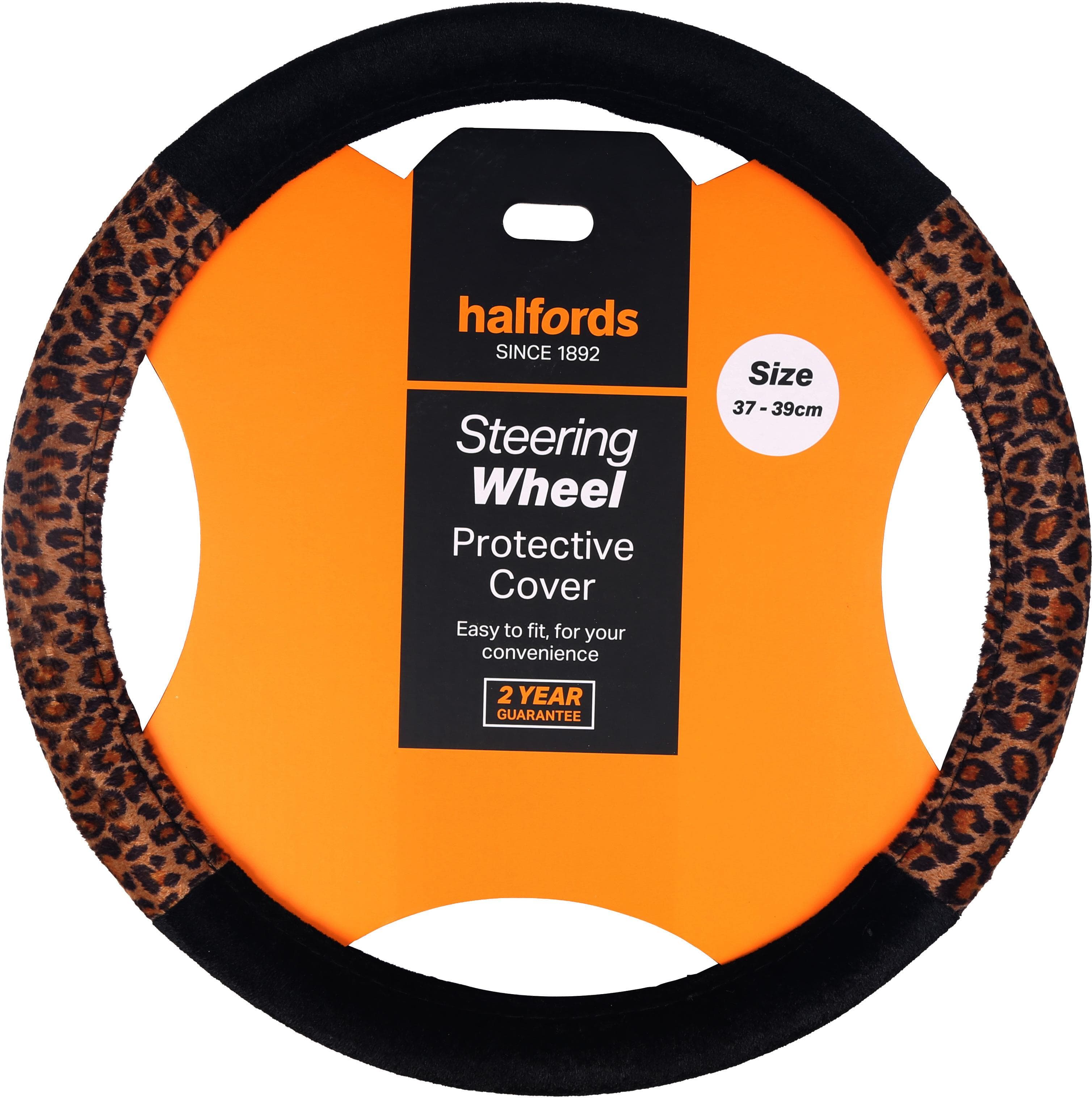 Halfords leopard steering wheel cover