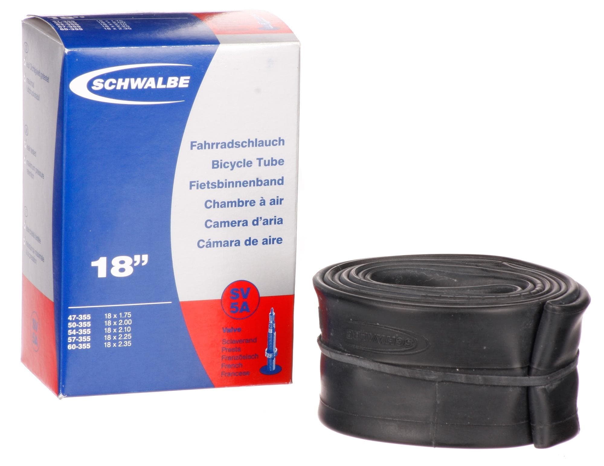 Schwalbe Bike Inner Tube, 26 inch x 1.75 inch (DV12)