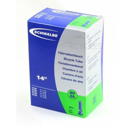 Schwalbe Bike Inner Tube, 14 inch x 1 3/8 - 1.5 inch (AV2)