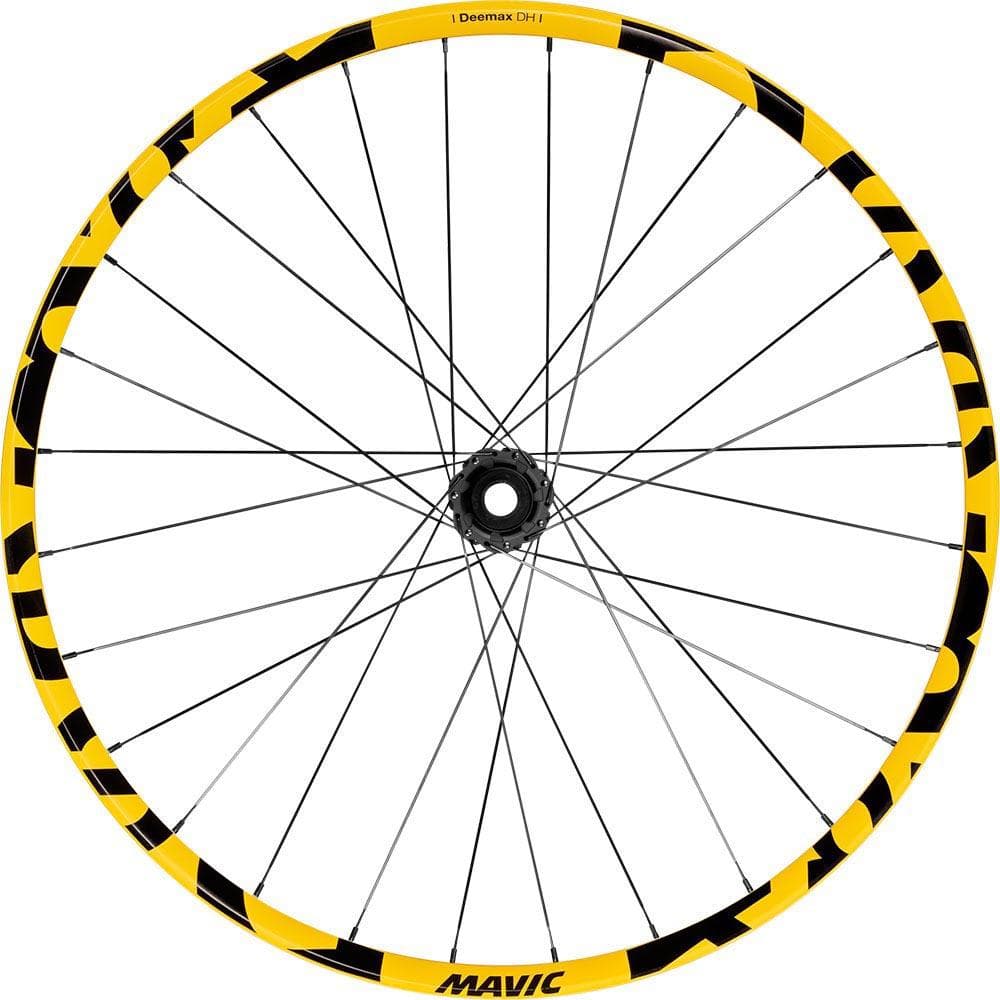 Mavic Deemax DH Yellow 27.5 inch 6 Bolt Rear Wheel, 12x148mm SRAM XD