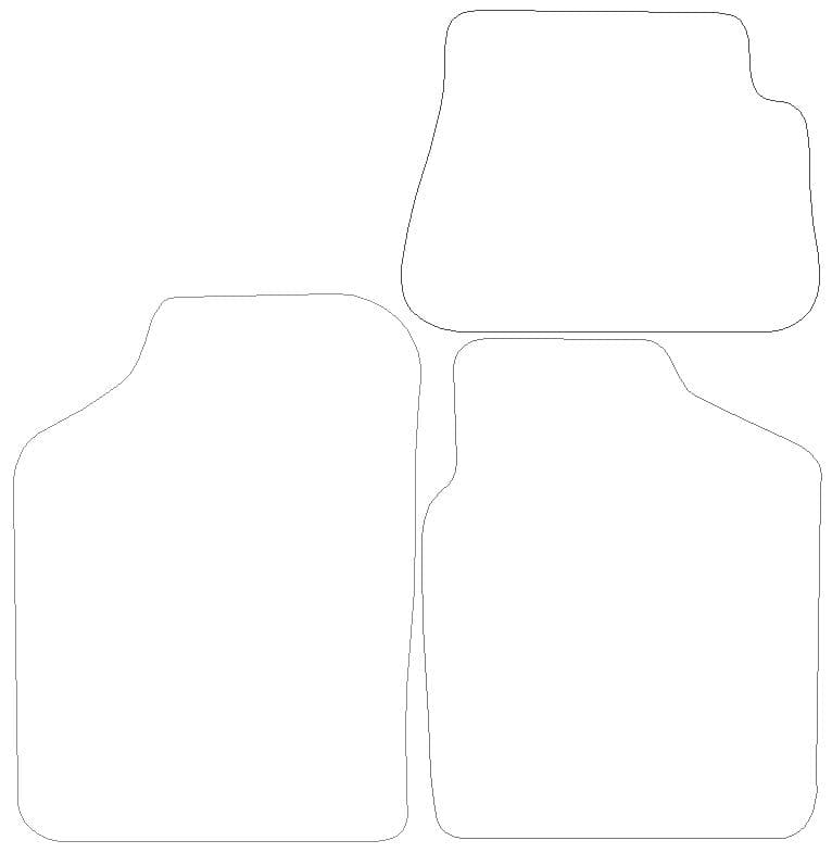 Kia Picanto Graphite - Luxury Mats 0 Clips (SS7177)