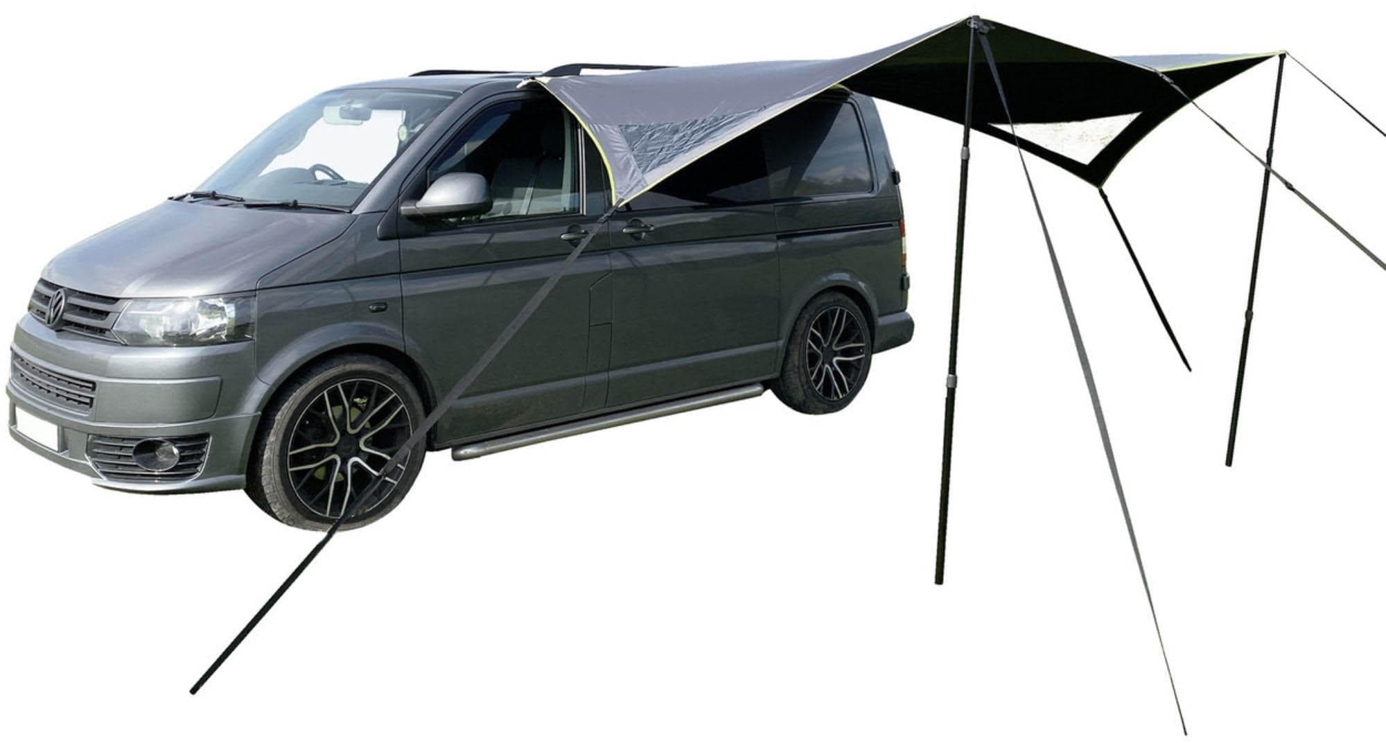 Modern Shade Canopy (Charcoal & Lime)