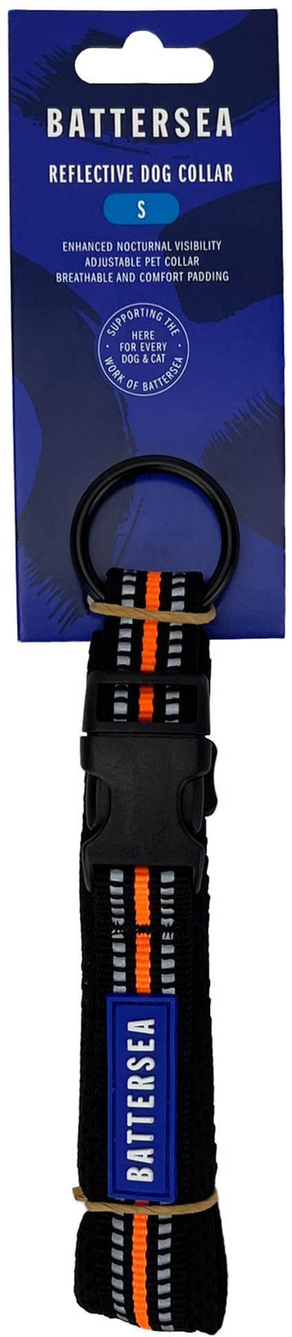 Battersea Reflective Dog Collar Orange S
