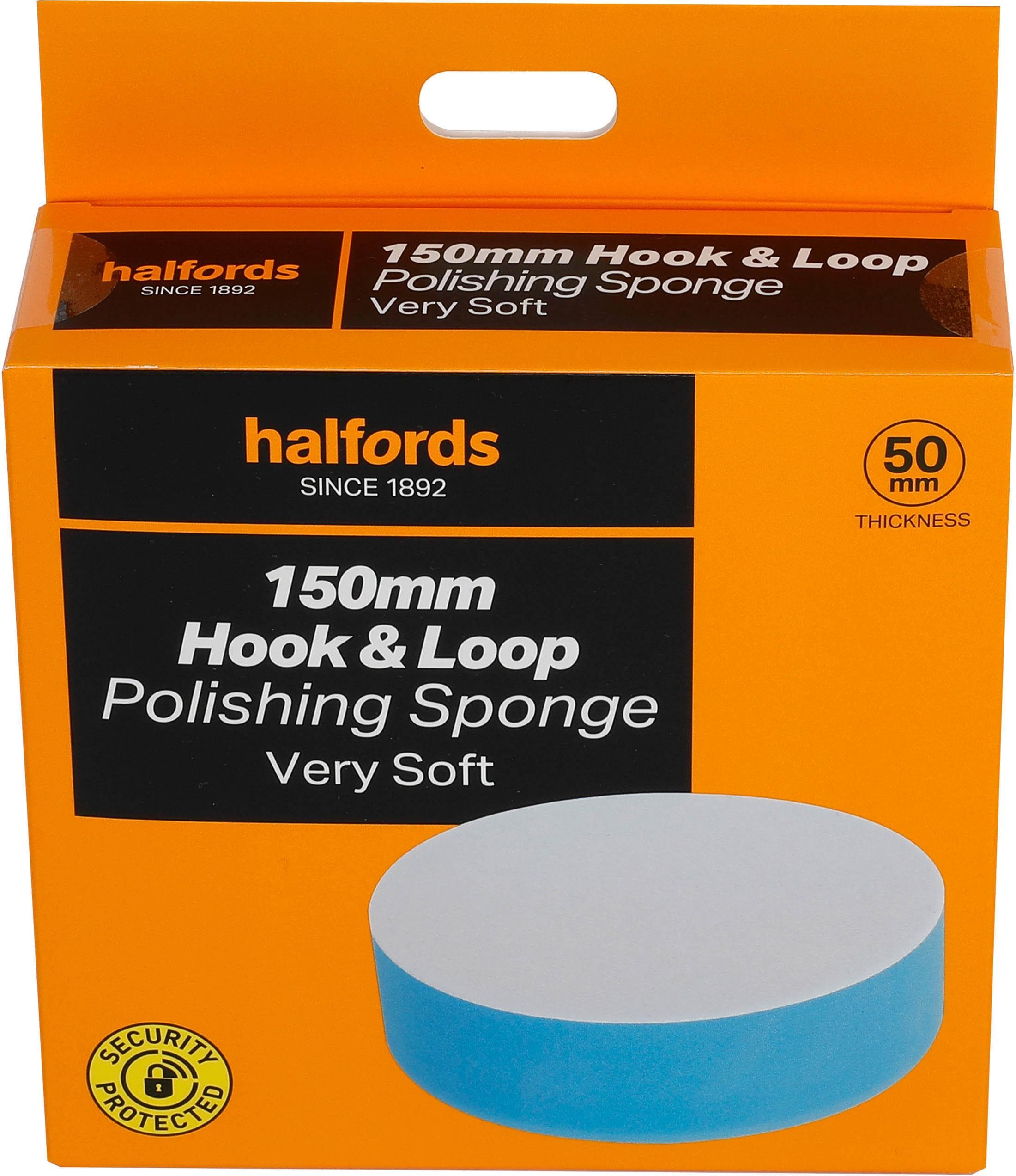 Halfords 150mm hook&loop sponge V soft
