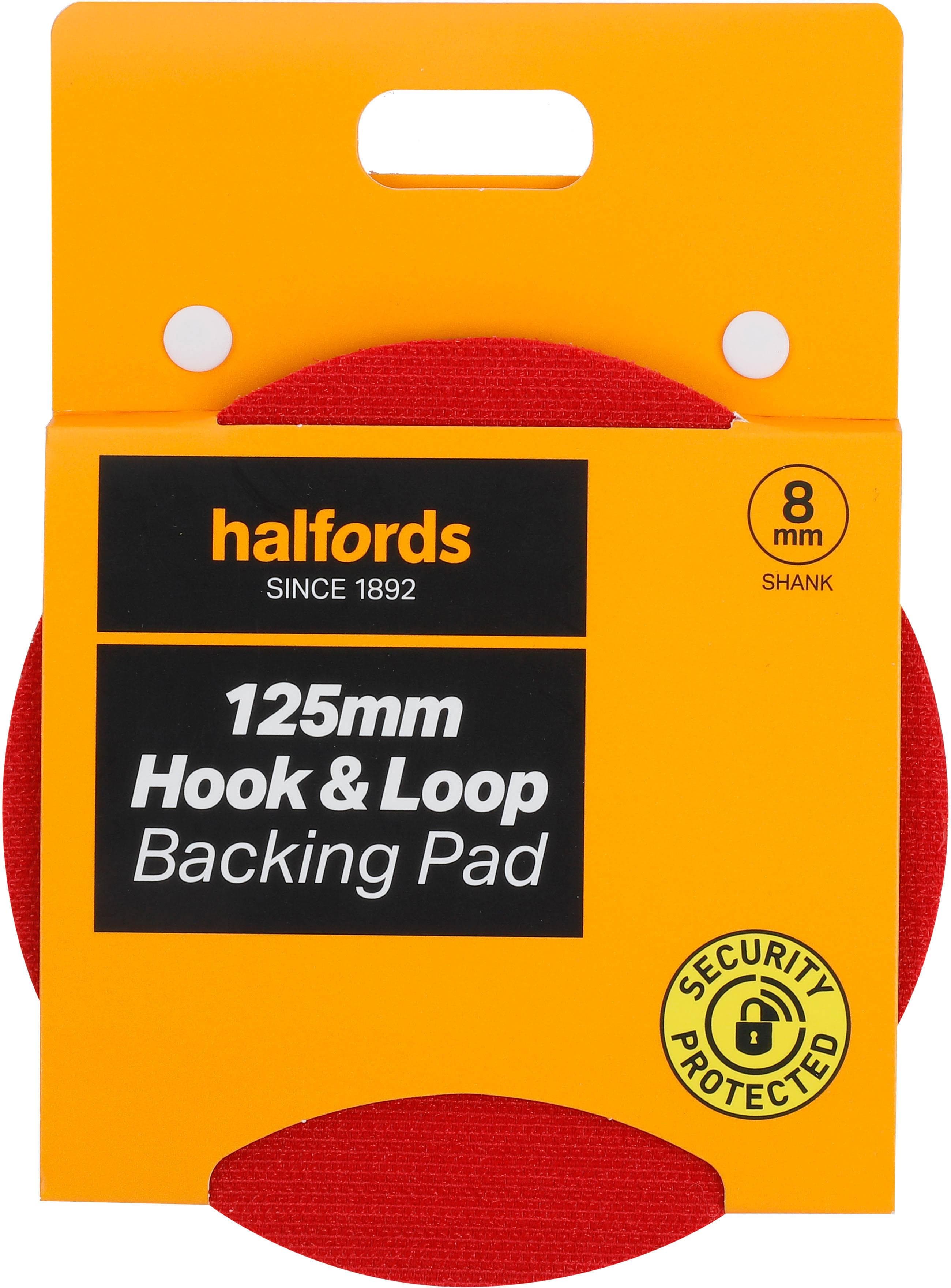 Halfords 125mm hook&loop backing pad