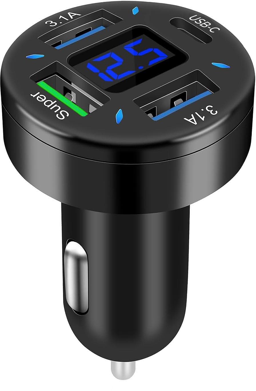 Fine & Dandy 4-Port Phone Charger Plug (Car)