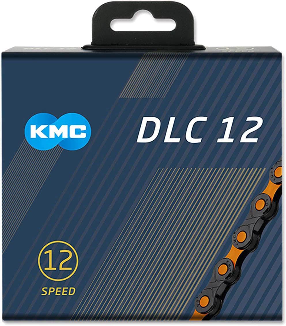 KMC X12SL DLC 12 Speed Chain, 126L, Black/Orange