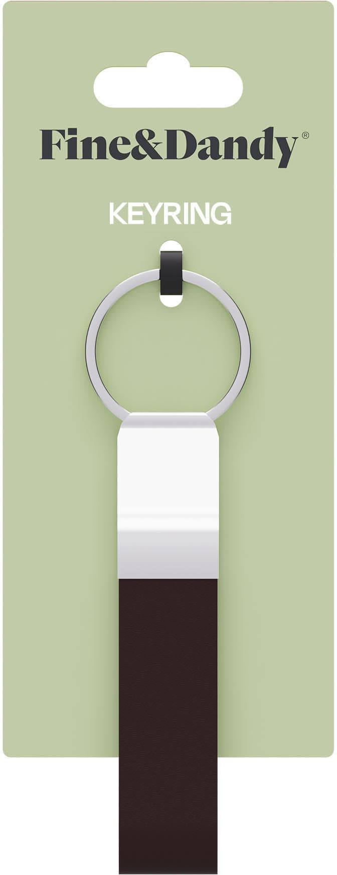 Fine & Dandy Slim Leather Fob Brown