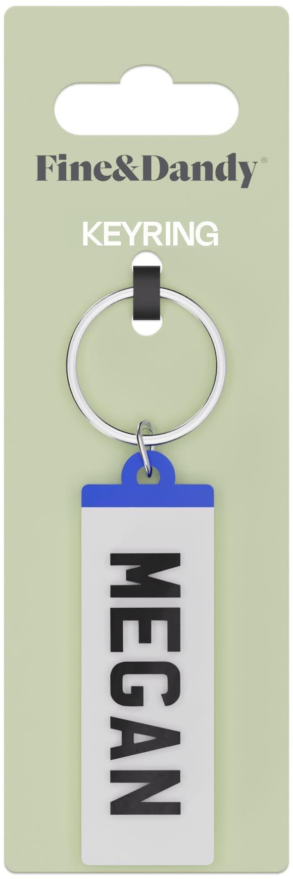 Fine and Dandy Megan��Number Plate Keyring