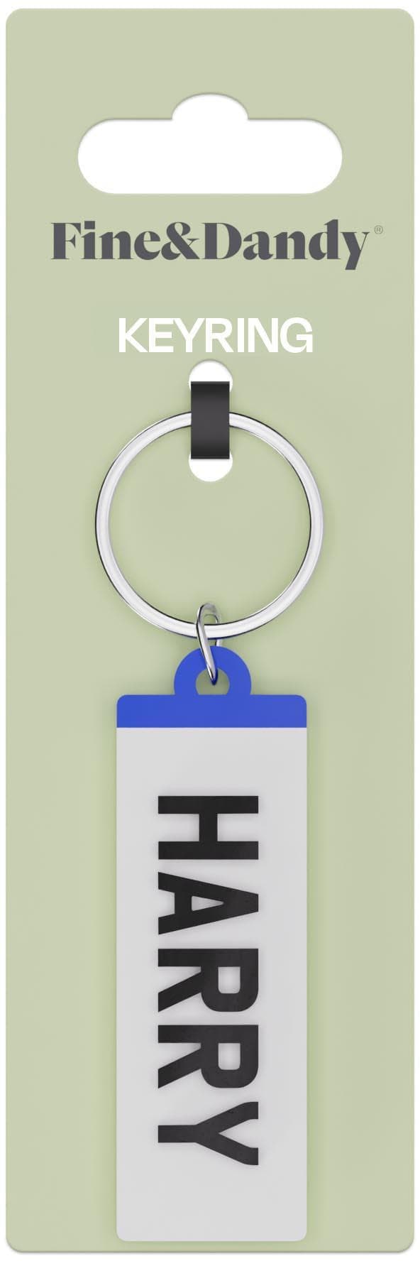 Fine and Dandy Harry Number Plate Keyring