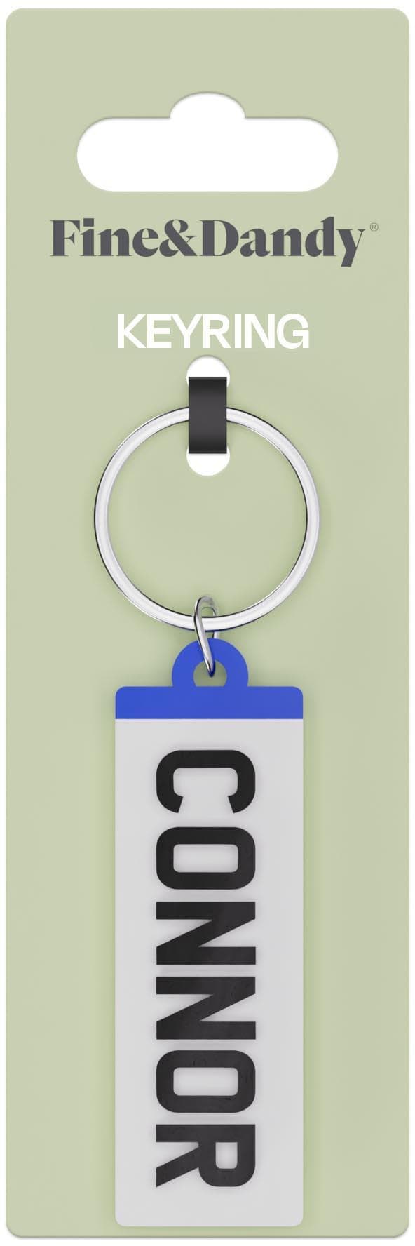 Fine and Dandy Connor Number Plate Keyring
