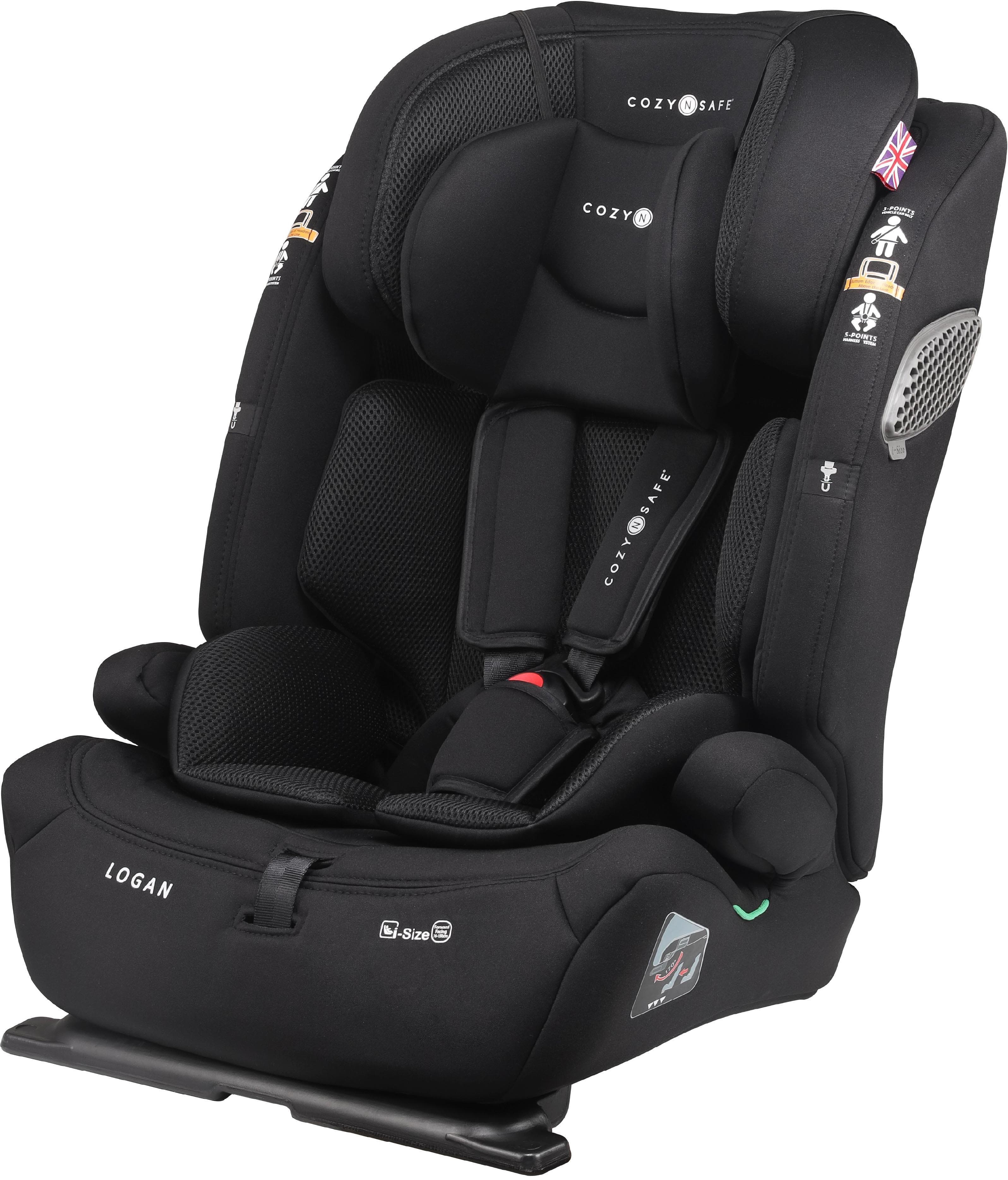 Cozy N Safe Logan Child Car Seat, 76-150cm - Onyx