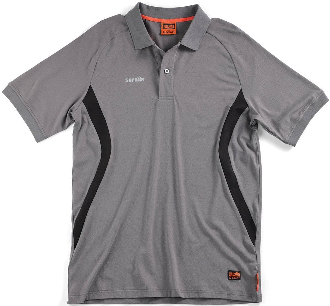 Scruffs Tech Polo Graphite M
