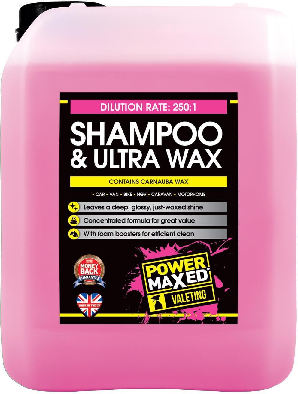 Power Maxed Shampoo & Wax 5L