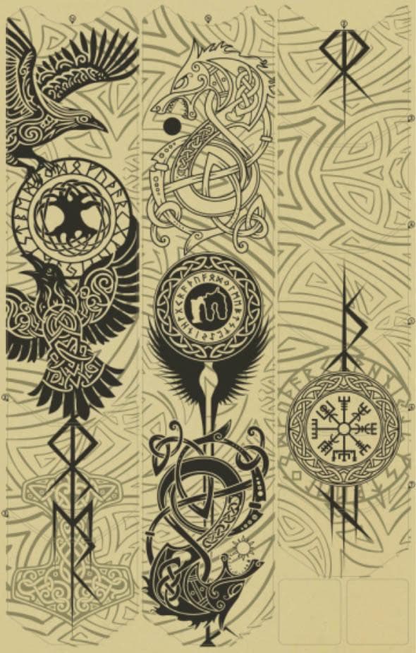 Mucky Nutz Frame Skinz Viking, Black Matt