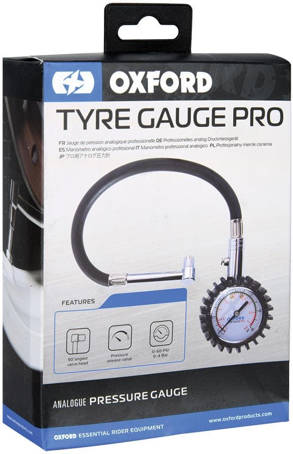 Oxford Tyre Gauge Pro (dial type)0-60psi