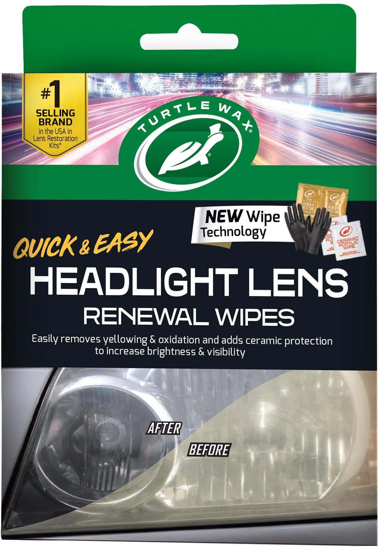 Turtle Wax Headlight Lens Renewal Wipes