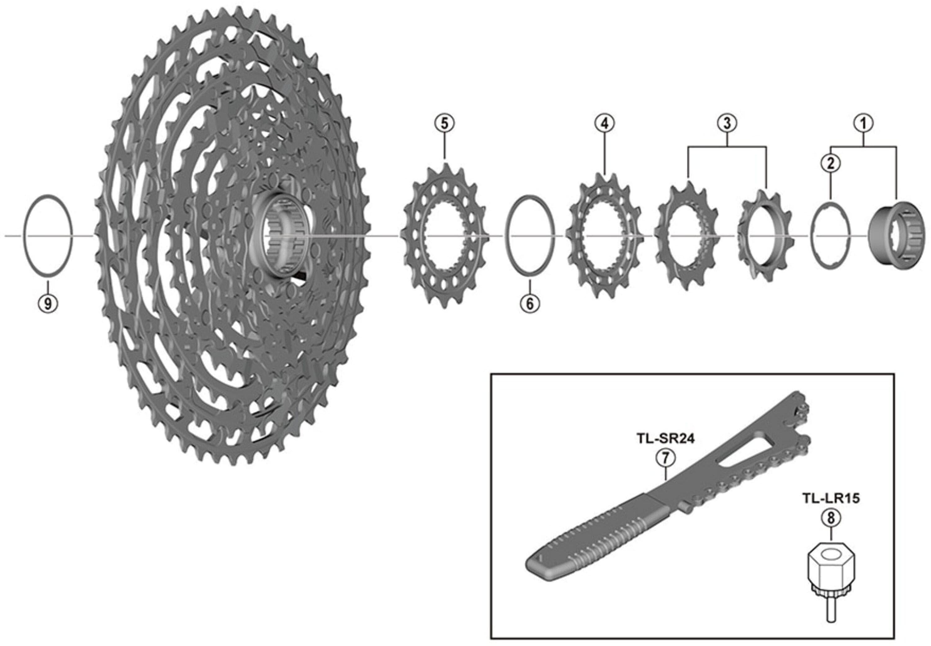 Shimano XTR CS-M9100 10T & 12T Sprockets