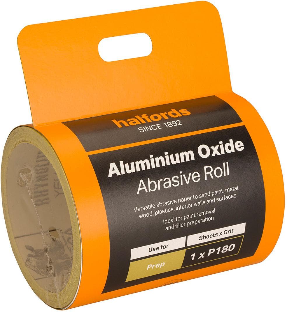 Halfords Aluminium Oxide 5m Paper - P180