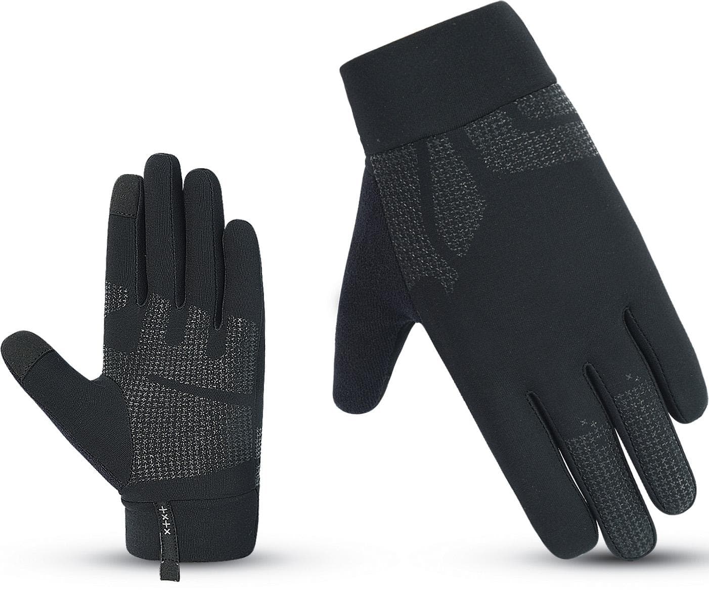 Halfords Black Junior Touchscreen Gloves, 11-14yrs
