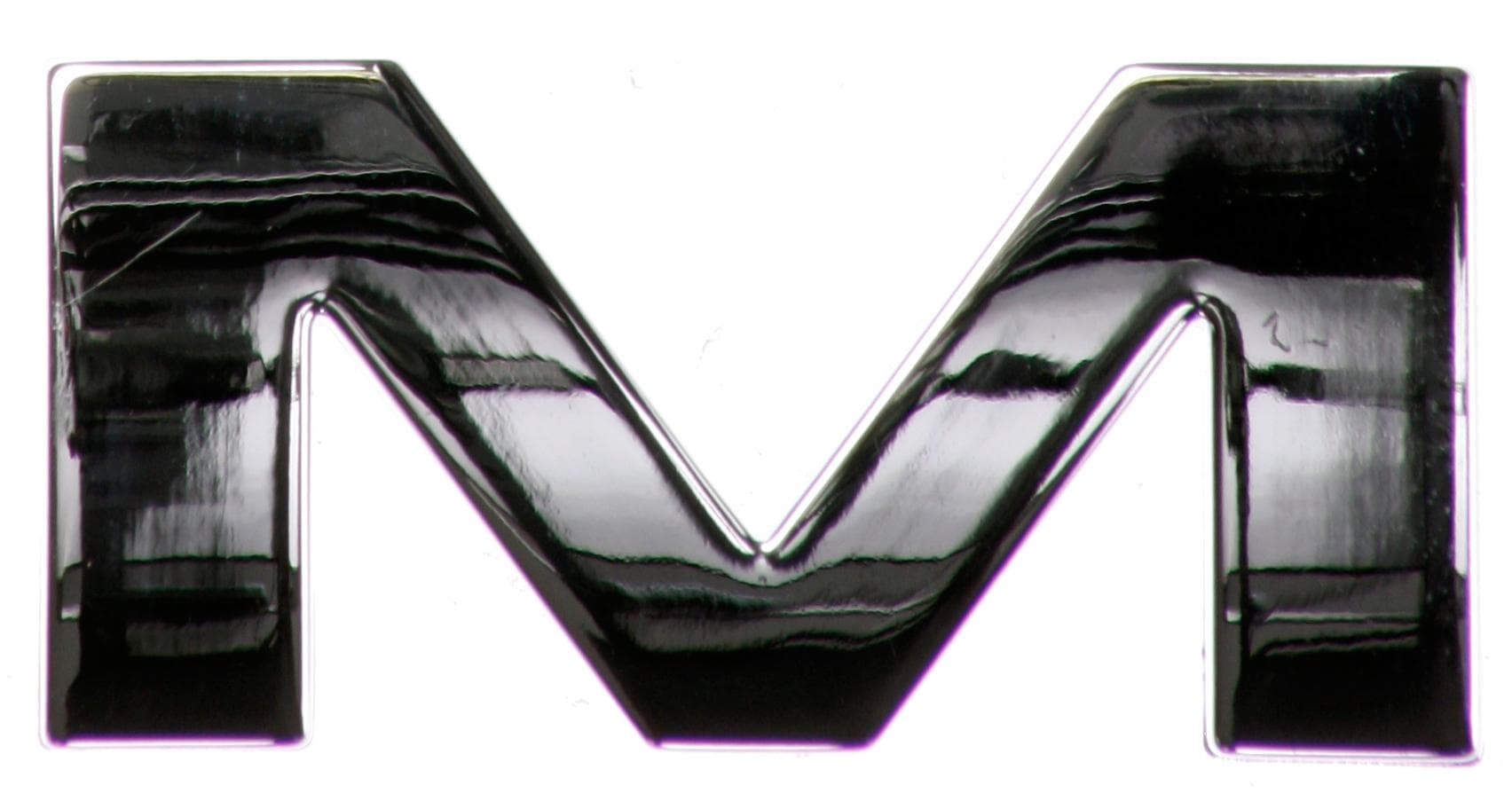 Chrome Letter Badge M