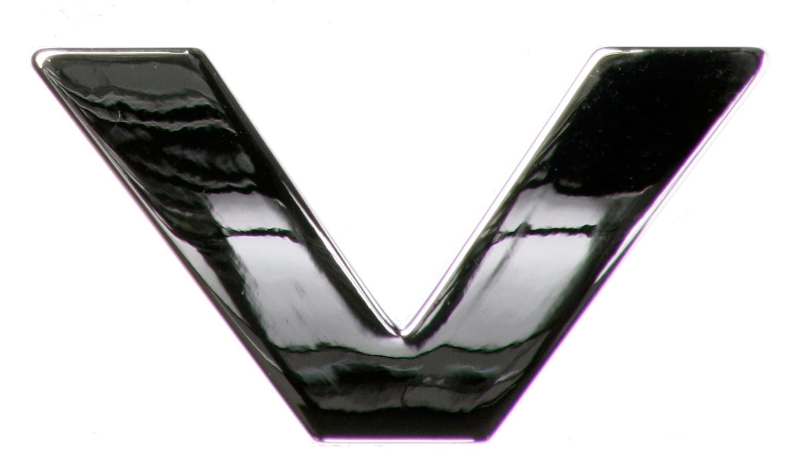 Chrome Letter Badge V