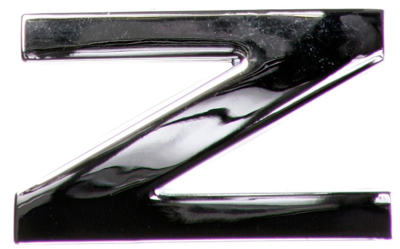 Chrome Letter Badge Z