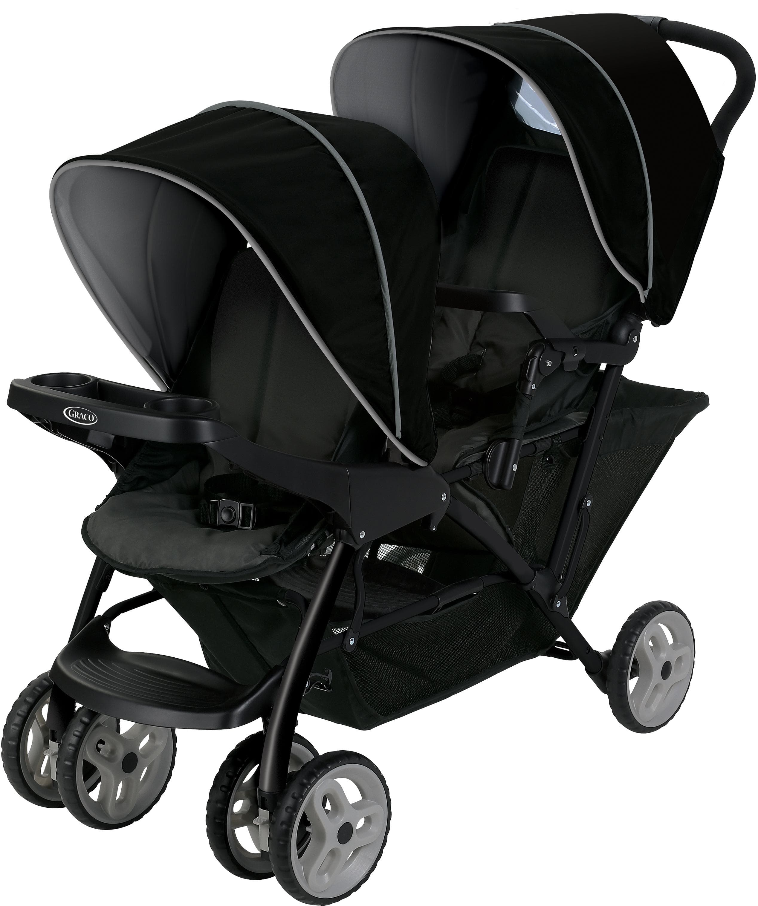 Graco Stadium Duo® Tandem Pushchair - Black/Grey