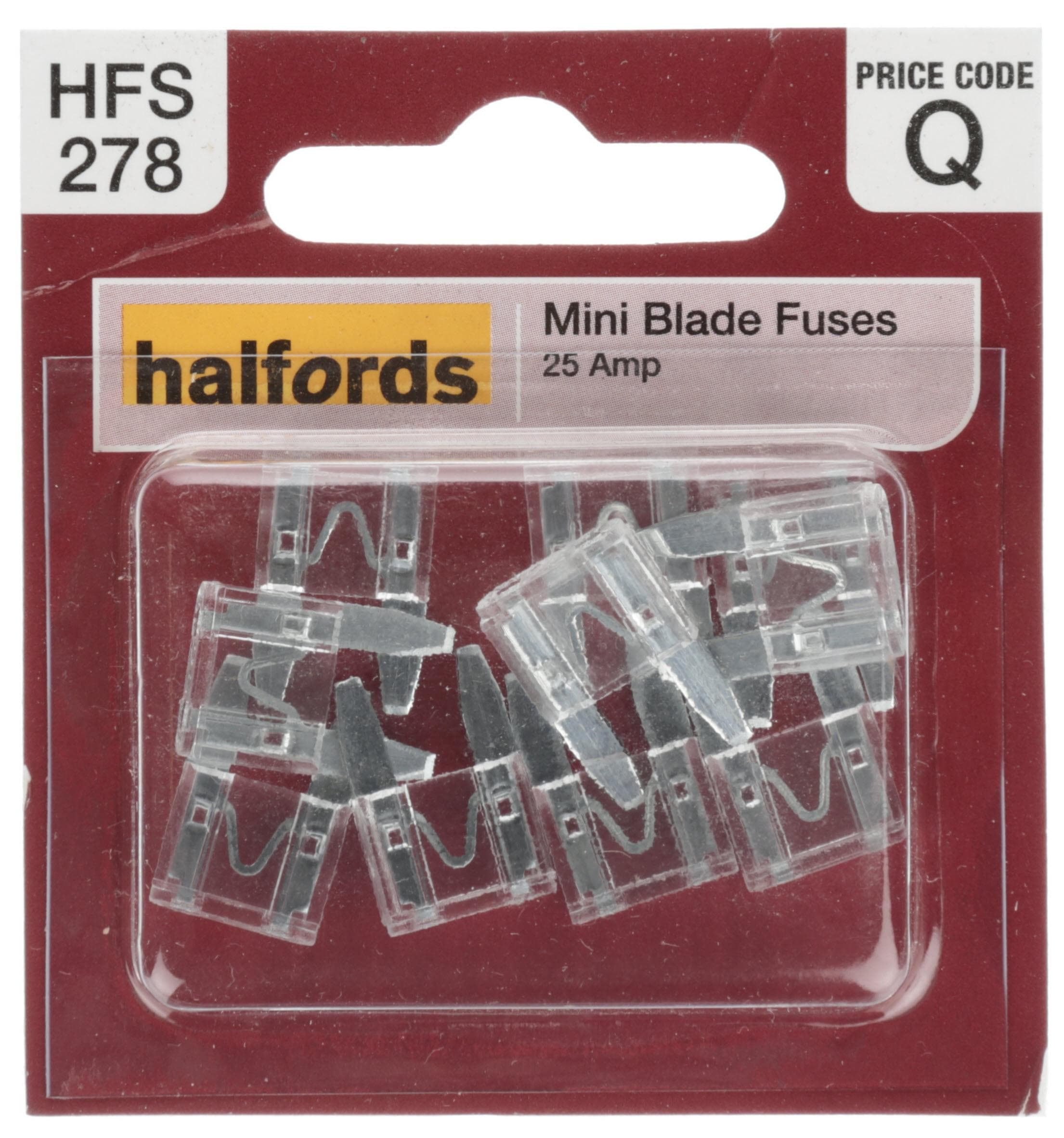 Halfords Mini Blade Fuse 25 Amp (FUSE155)