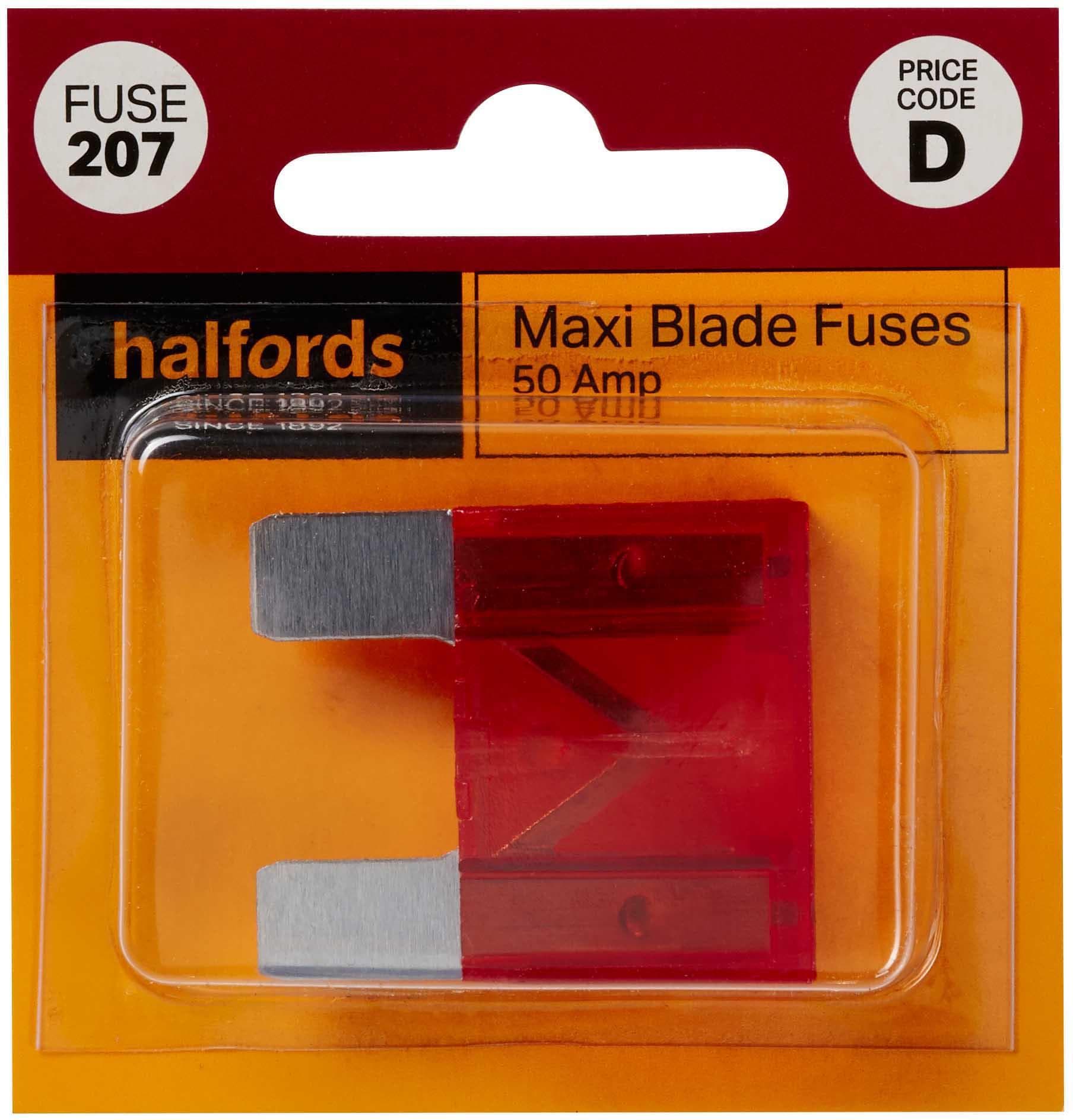 Halfords Maxi Blade Fuse 50 Amp (FUSE207)