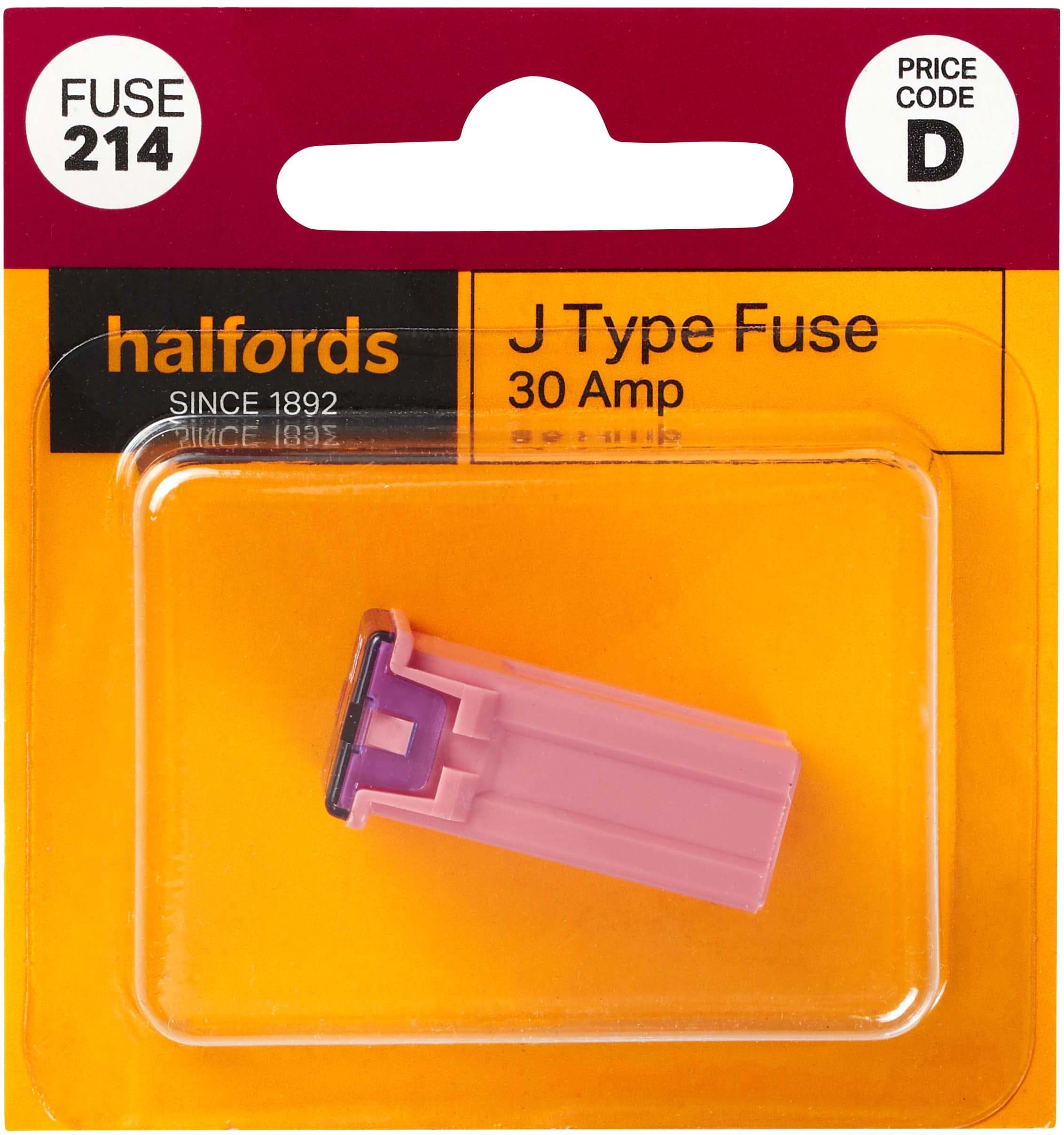 Halfords J Type Slow Blow Fuse 30AMP (FUSE214)
