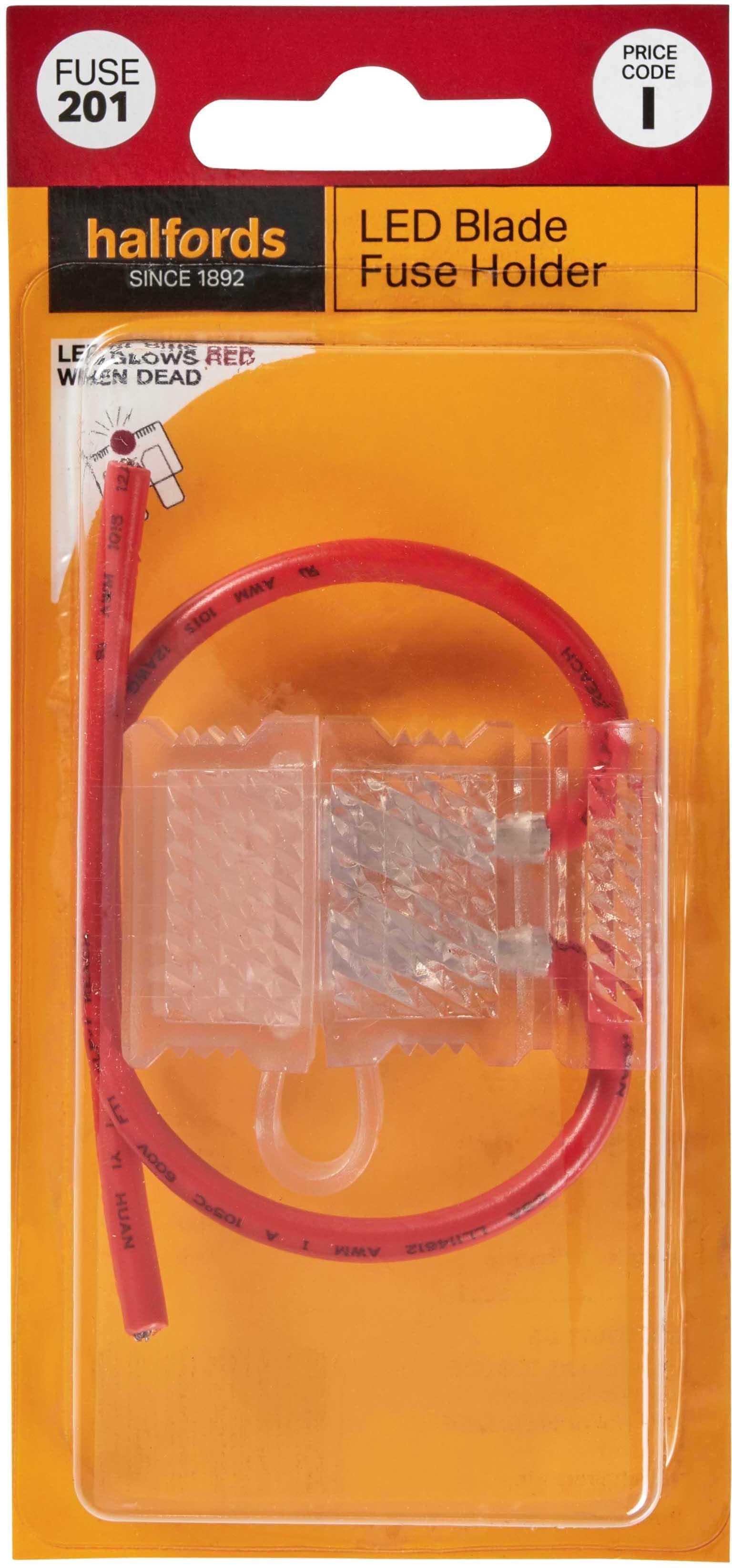 Halfords LED Blade Fuse Holder (FUSE201)