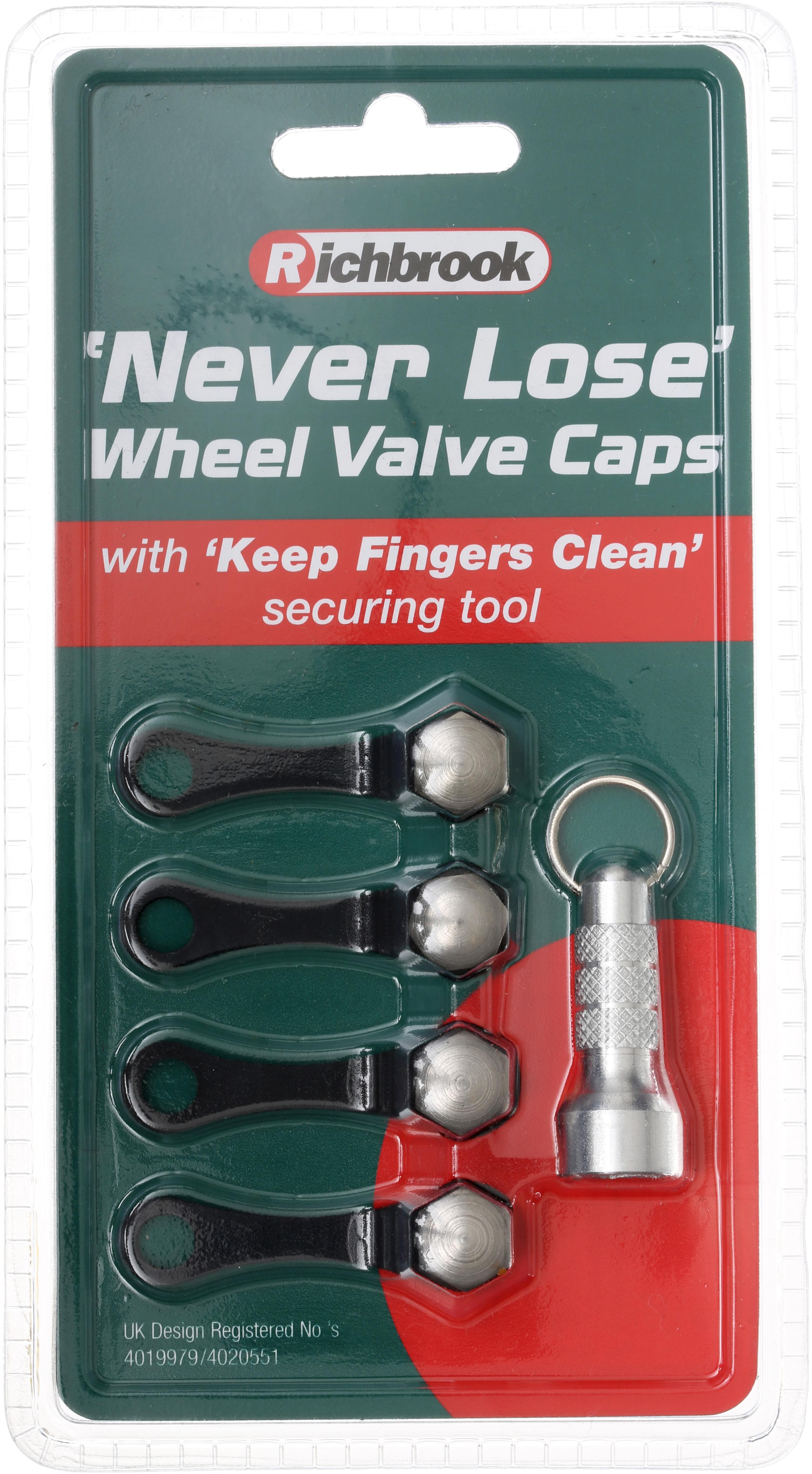 Richbrook Never Lose Wheel Valve Caps