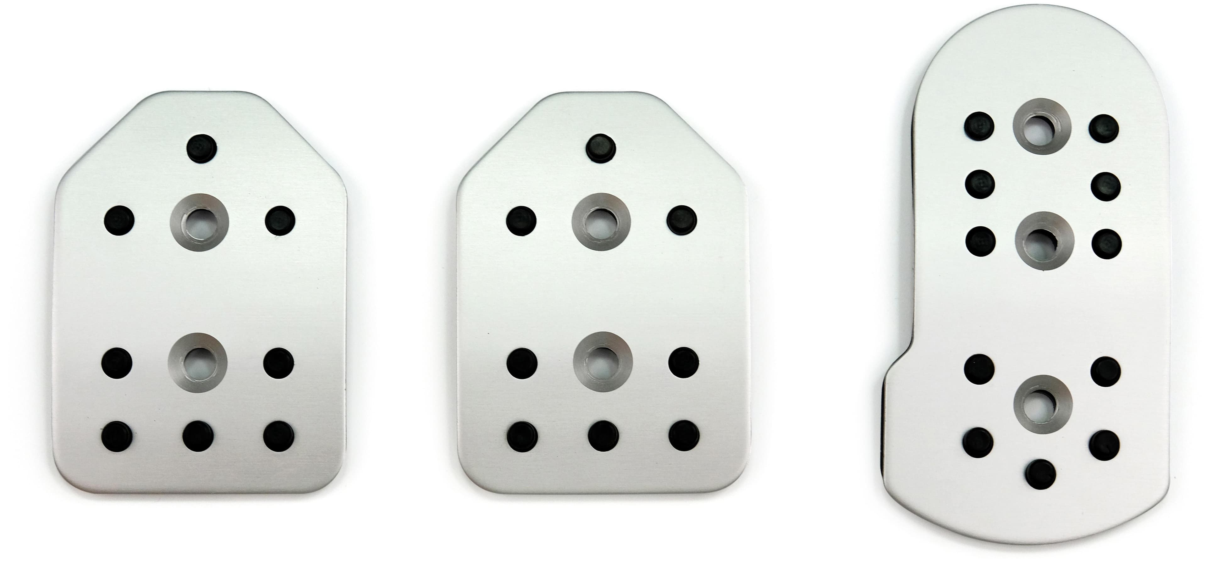 Halfords 3 Piece Aluminium Pedal Set - Aluminium