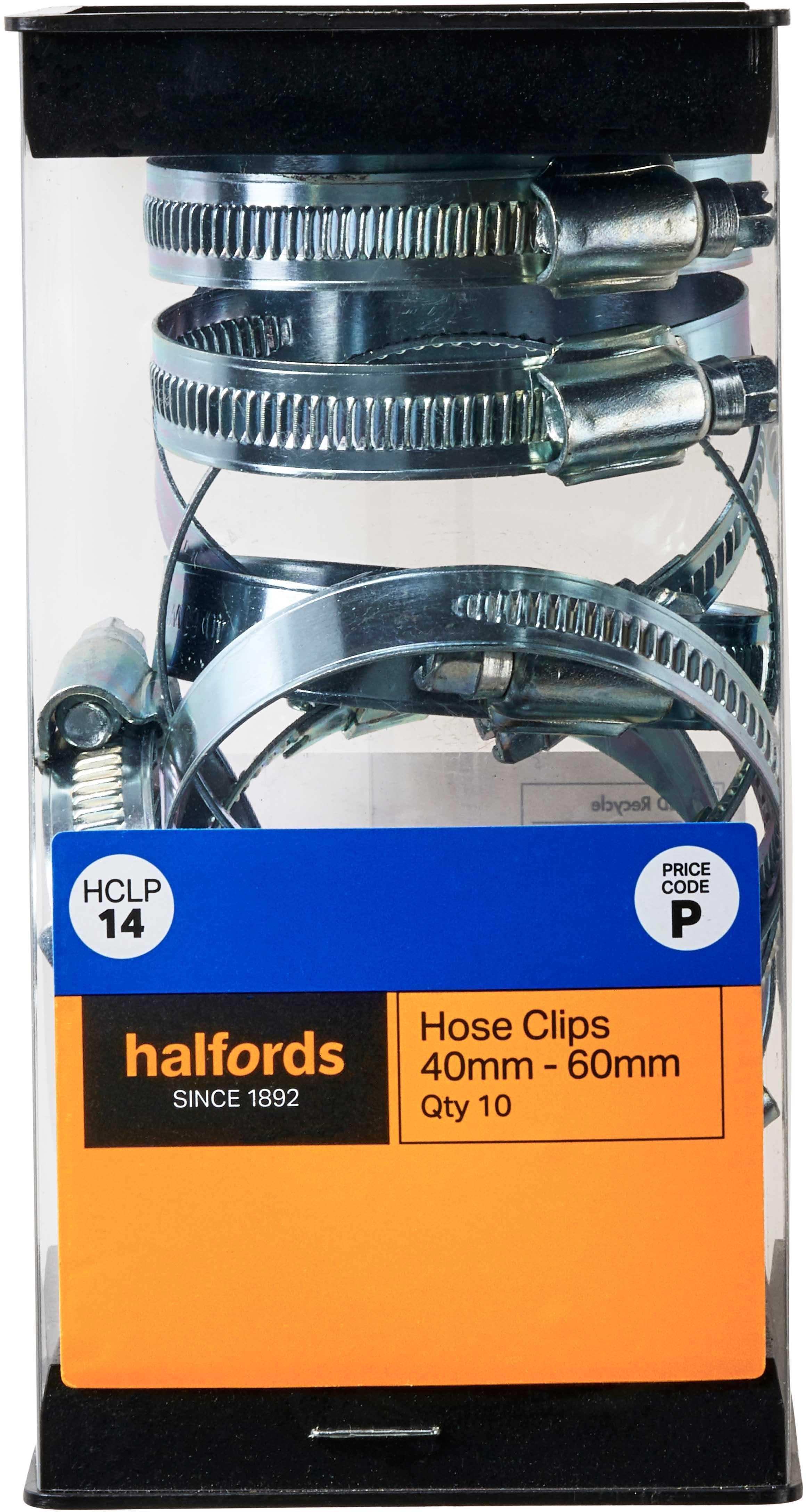 Halfords Hose Clips (HCLP14) - 10 Pack